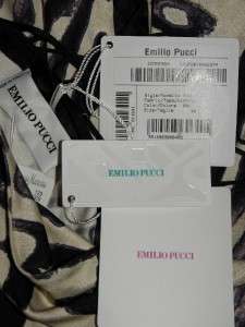 EMILIO PUCCI Animal Print Long Sleeve Jersey Dress 40  
