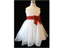 White Rosette Wedding Flower Girls Prom Party Pageant Dress Gown Age 2 