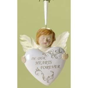 Pack of 4 The Gift Porcelain Angel Memorial Christmas Ornaments in 