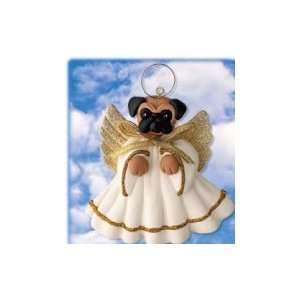  Pug Fawn Memory Angel Holiday Ornament