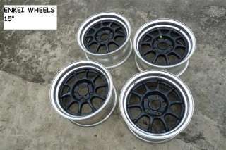 JDM Enkei Racing rims wheels 15 PCD114.3 ek9 dc2 s13 