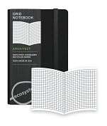 Product Image. Title Ecosystem 100% Recycled Flexi Grid Onyx Journal 