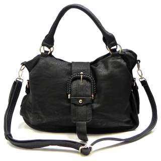 New Fashion Design Buckle Shoulder Bag Hobo Satchel Tote Purse Handbag 