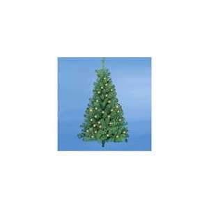  4 Pre lit Norway Pine Christmas Wall Tree   Clear Lights 