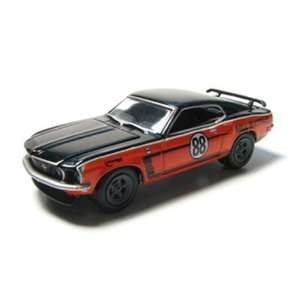  1969 Ford Mustang BOSS 302 1/64 Black & Orange #88 Toys 