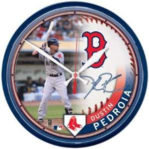    Boston Red Sox Dustin Pedroia Wall Clock