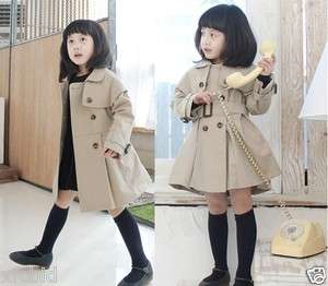 2011 new Korean fashion style girls double breasted coat / jacket 