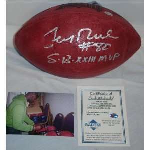  Jerry Rice Signed Football   Super Bowl Xxiii Sports 