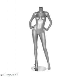  New Silver Female Headless Mannequin Clothes Display 2 