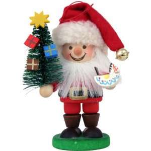  Ulbricht Santa in Wood Finish Ornament