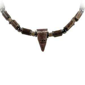  Tiki Pendant & Bamboo Beads   Hemp Necklace Jewelry