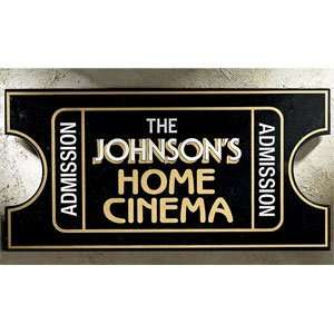  Personalized Home Cinema Plaque