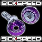 PC (TWO) PINK ANODIZED LICENSE PLATE BOLTS 2PCS FOR 10MM BOLT CAR 