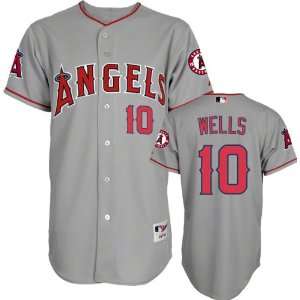 Vernon Wells Jersey Adult Majestic Road Grey Authentic 