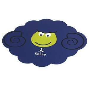  Gino Sheep Print Rubber Optical Mouse Pad Mat Steel Blue 