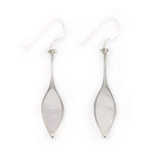  Mother of Pearl Leaf Inlay Earrings Jewelry