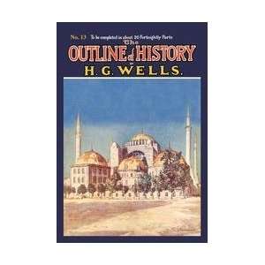  The Outline of History by HG Wells No 13 Mosque 28x42 
