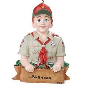Personalized Boy Scout Christmas Ornament 