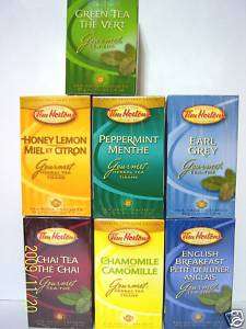 Tim Hortons Gourmet Flavored Tea 7 Flavor Choice  