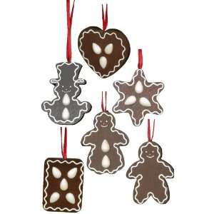  Ulbricht Set of Six Gingerbread Cookie Ornaments