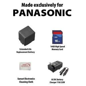  3500mAh For Panasonic Camcorders HDC HS25 HS300 SD200 DX3 HMC40 