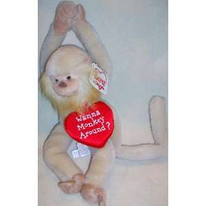  Wanna Monkey Around? 12 Plush Monkey Valentine Heart Doll 