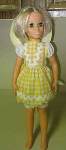 COLLECTIBLE 1970 IDEAL GROW HAIR MISS KERRY YELLOW DRESS DOLL  