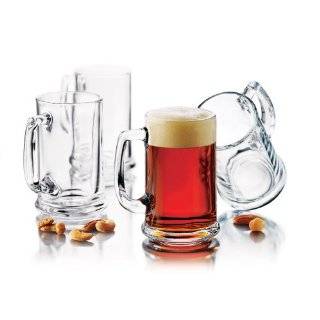 Libbey Brewmaster 15 Ounce Beer Mug 6 Piece Set, Clear