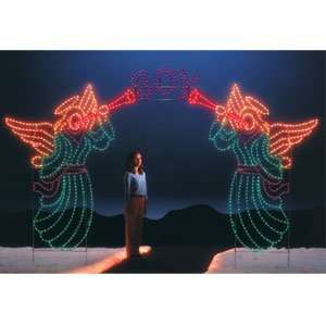  Holiday Lighting Specialists Angel Arch Outdoor Light Display 