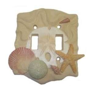  VickiLane Design LS157, Double Switch Plate, Seashell 