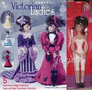 Victorian Ladies Crochet Patterns Booklet & Doll  