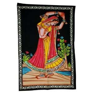  Wall Hanging Tapestry Runner Indian Dancing Woman