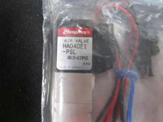 HUMPHREY HA040E1 PSL VALVE, SOL 24VDC 100PSI  