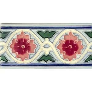  Mission 3 x 6 Hand Painted Ceramic Decorative Tile in 