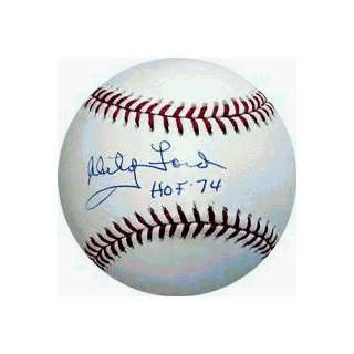  Whitey Ford Hand Signed HOF 74 Baseball Sports 
