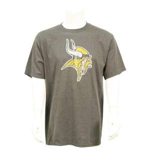 Minnesota Vikings Logo NFL T Shirt (Gray)  Large