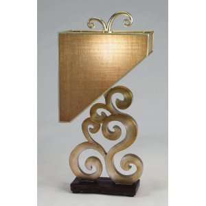 Artmax Handmade Table Lamp with Diagonal Shade   Sculptured design 