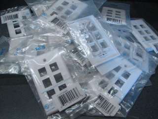 ICC IC107F06WH 6 Port White Faceplates (18 NEW PLATES)  