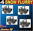 Pack of 4 SNOW FLURRY simulator machine w/ timer remote B2DJ