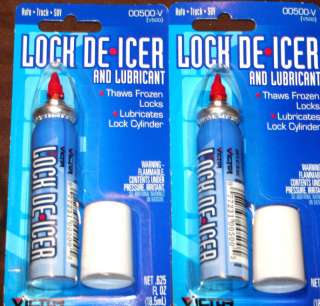 Lot of 2 Bell Lock De Icer and Lubricant NEW  