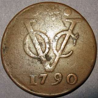 1790 Dutch Colonial New York Penny VOC Holland Mint Copper Cent  