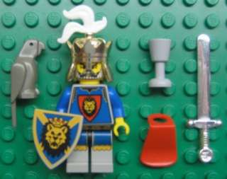 LEGO CASTLE KING MINIFIG LOT knights kingdom mathias lion  