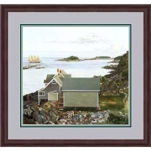 Johns Bay,1984 by John Atwater   Framed Artwork 