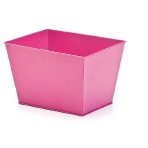    Embellish Your Story Pink Metal Storage Bin