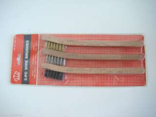 Wire Brushes 3 pack stainless brass nylon  