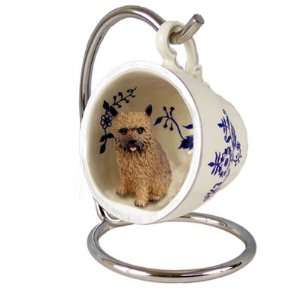  Norwich Terrier Blue Tea Cup