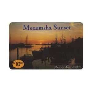  Collectible Phone Card $10.00 Menemsha Sunset At Marthas 