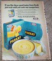 1970 ad Kraft Parkay Margarine flower tubs VINTAGE AD  