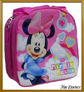   MINNIE MOUSE Shoulder Lunch Bag Box with Water Bottle/Insulated   NWT