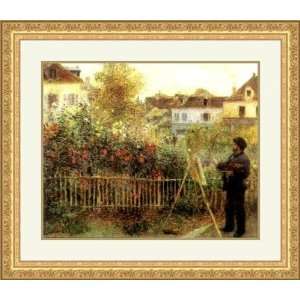  Monet Painting in His Garden by Pierre Auguste Renoir 